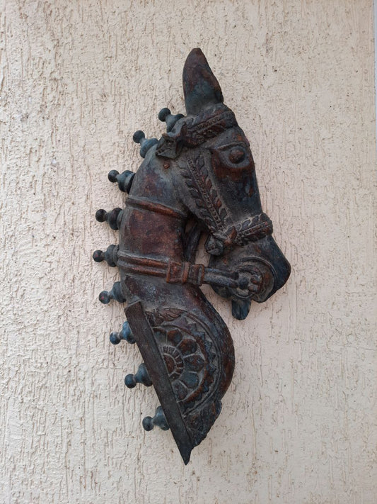 Wooden wall mount horse head (1piece)