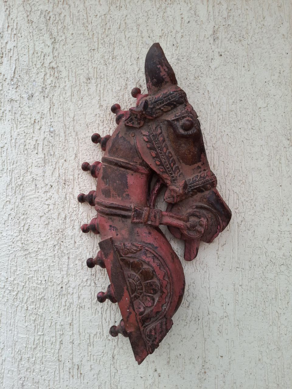 Wooden wall mount horse head (1piece)