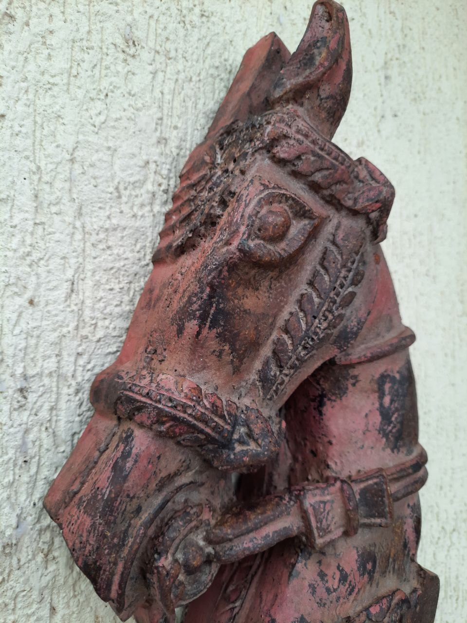 Wooden wall mount horse head (1piece)