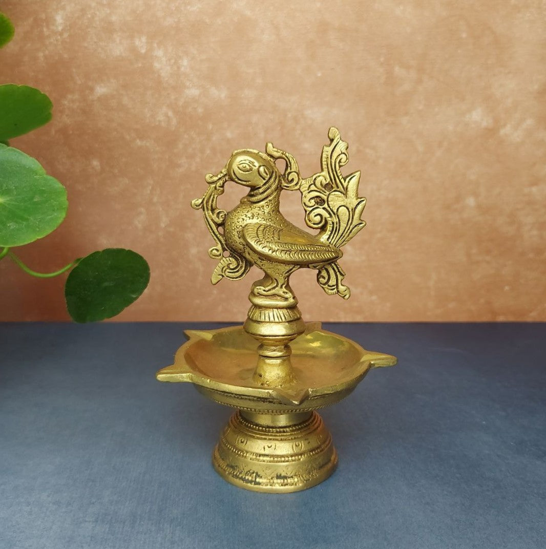 Brass Annapakshi Deepam Tabletop