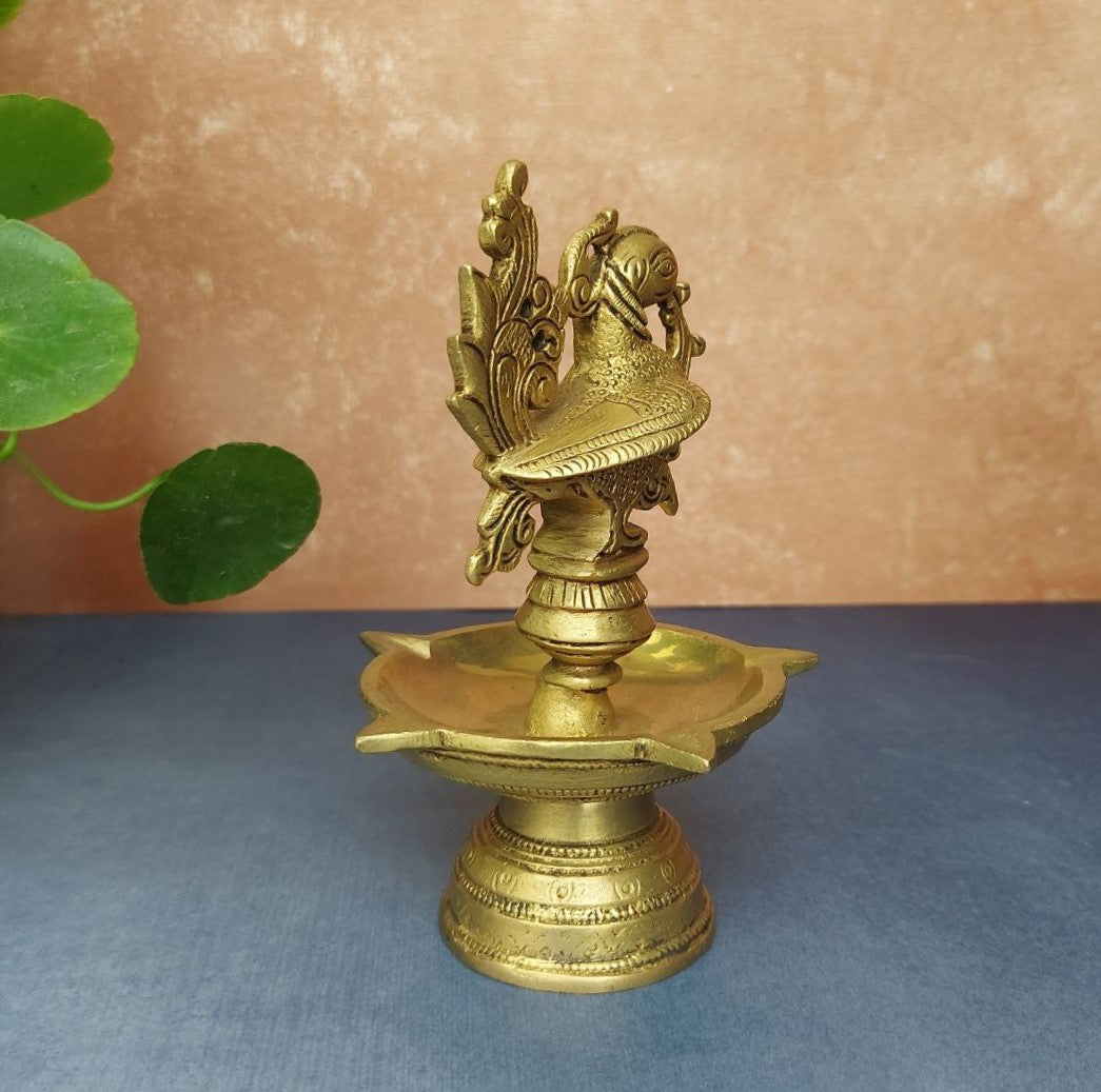 Brass Annapakshi Deepam Tabletop