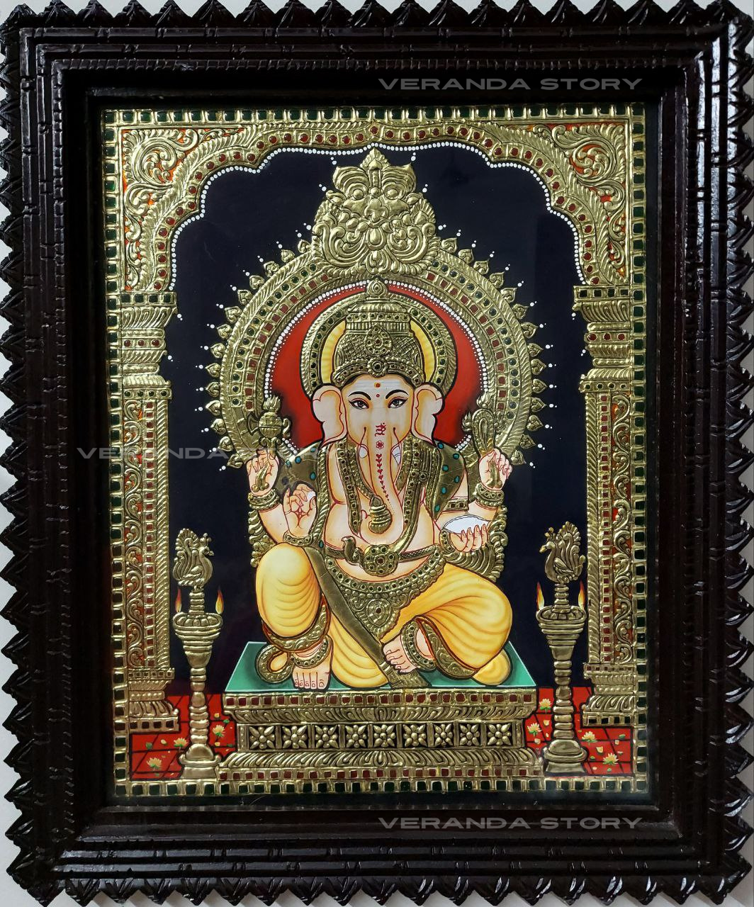 Ganapathi Tanjore Painting