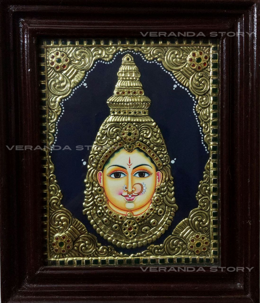 Lakshmi Face Tanjore Painting