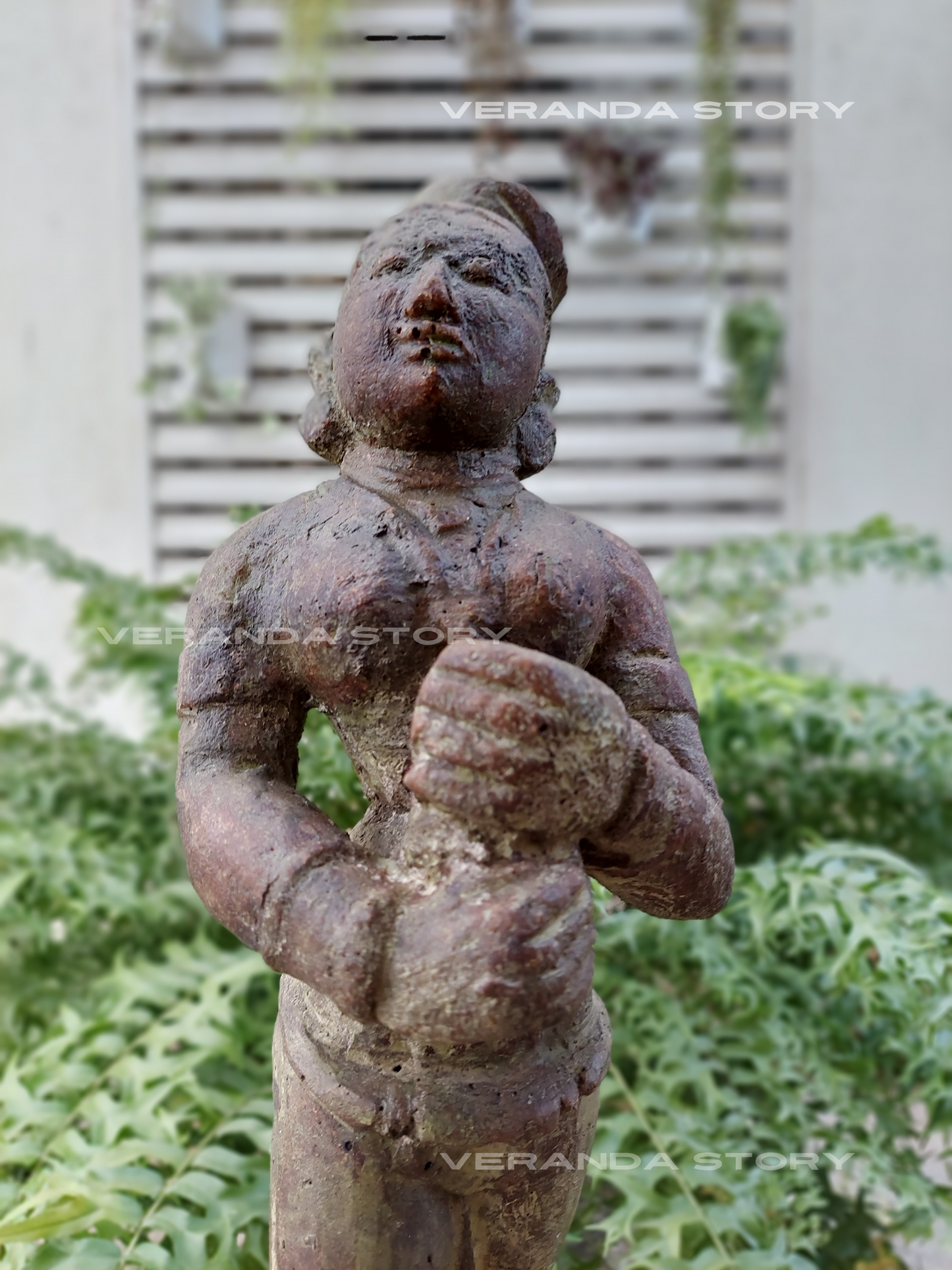 Rustic Wood Water Lady (20 Inches - Rustic AshBrown)