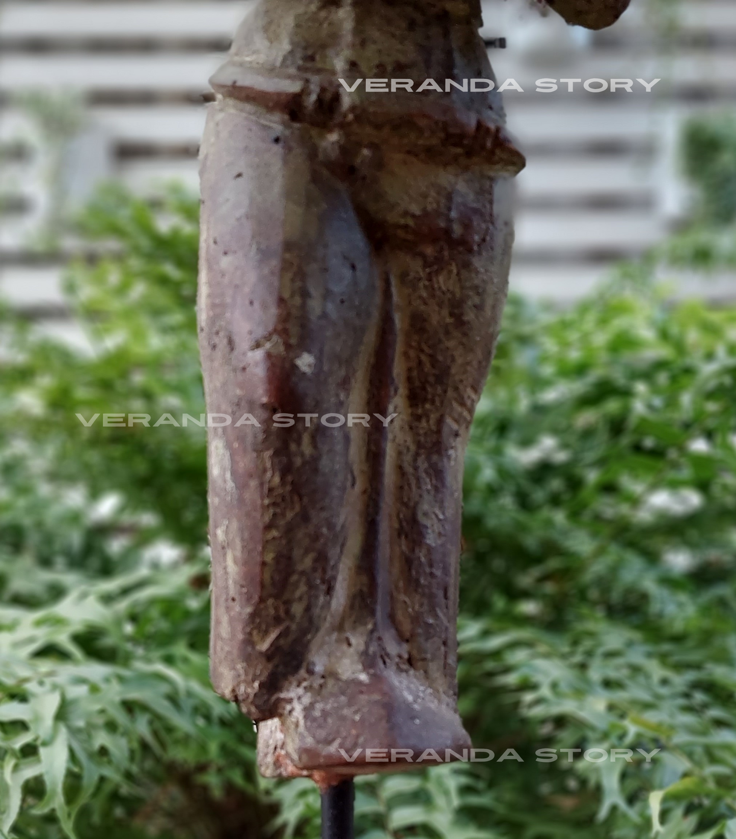 Rustic Wood Water Lady (20 Inches - Rustic AshBrown)